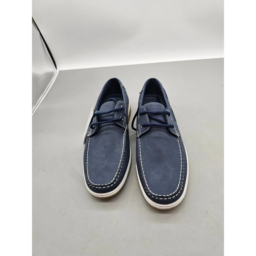 Aston Marc Sail-01 Mens Navy Blue‎ Boat Shoes Deck Shoes Size 9 H-7032